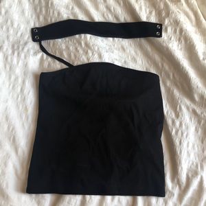 Zara tube top with detachable next strap